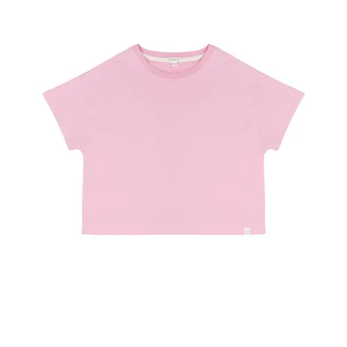 JENEST Licht roze t-shirt met logo op de rug