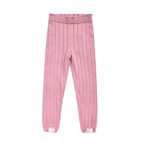 Louise Misha Gebreide legging roze