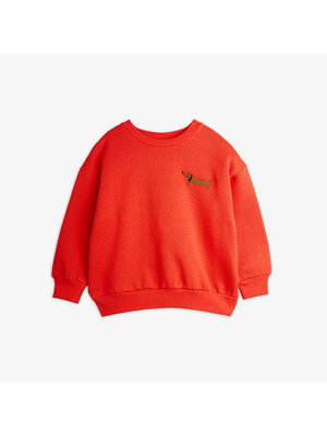 Mini Rodini Dog Embroidered Sweatshirt Red