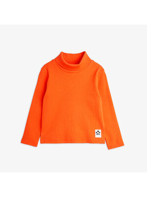 Mini Rodini Ribbed Turtleneck Red