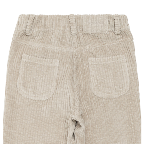 Donsje Taupe kleurige corduroy broek