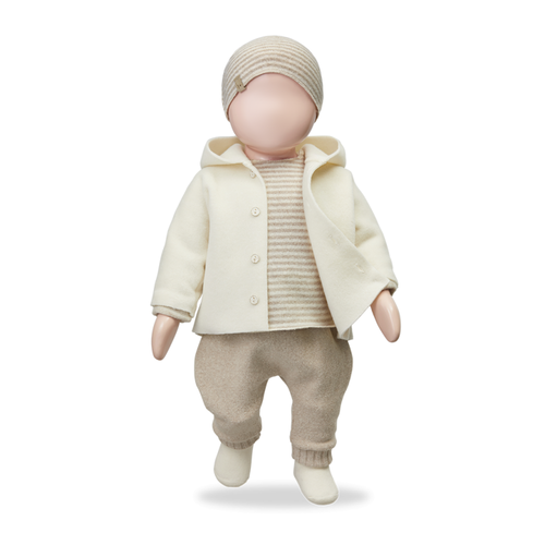 1 + in the family Zacht fleece broekje in beige