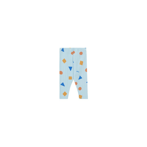 Tinycottons Licht blauwe baby legging met geometrische  print