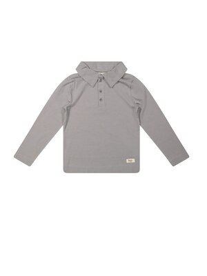 Baje studio Findon Longsleeve Polo Greyish Blue