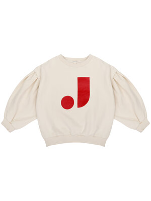 JENEST Balloon Bird Sweater Pebble Ecru