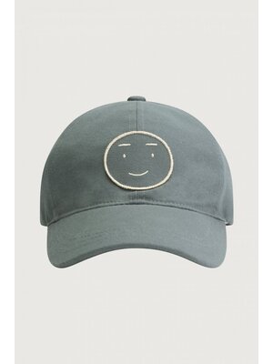 Gray label Baseball Cap Blue Grey