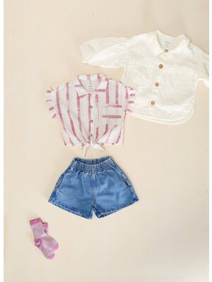 Play up Printed Woven Tunic Grès Risca Rosa