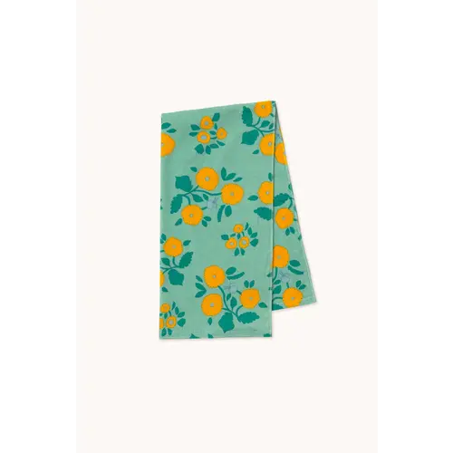 Tinycottons Flowers Towel Washed Emerald Tinycottons Flowers Towel Washed Emerald