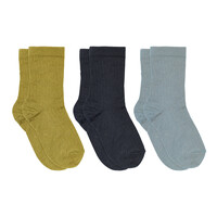 Cotton Rib Socks -  3-Pack