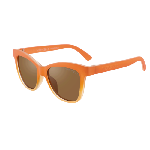 Grech & Co Wayfarer zonnebril in oranje bruin