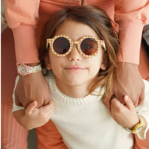 Grech & Co Original Round Sunglasses Sienna Gingham Grech & Co Original Round Sunglasses Sienna Gingham