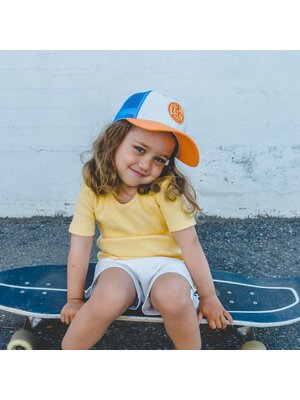 Lil' Boo Trucker Cap Blue Orange
