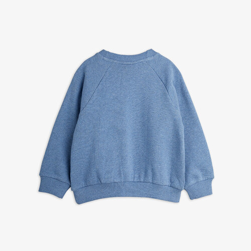 Mini Rodini Blauwe trui met panter opdruk Mini Rodini Blauwe trui met panter opdruk