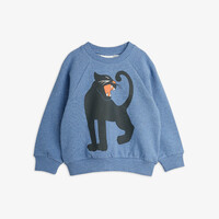 Panther melange sweatshirt Blue