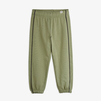 Plain piping sweatpants Green