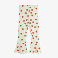 Outlined hearts flared trousers Offwhite