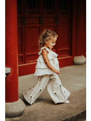 Donsje Fifis Linen Trousers Poppy Soft Sand