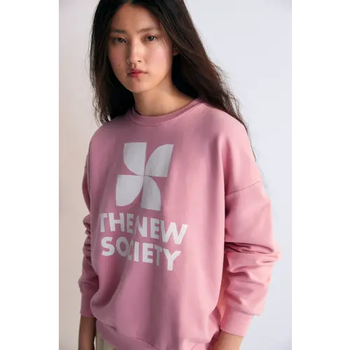 the new society Mykonos Woman Sweatshirt Hibiscus the new society Mykonos Woman Sweatshirt Hibiscus
