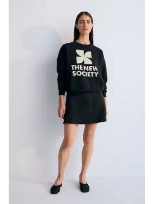 the new society Mykonos Woman Sweatshirt Caviar