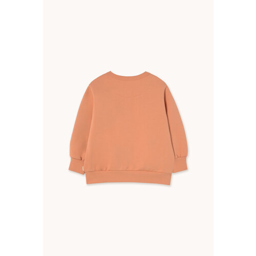 Tinycottons Bruin roze sweater met bloemen opdruk