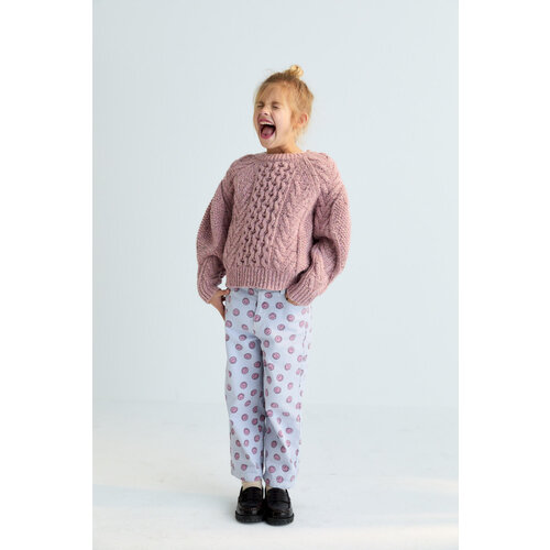 the new society Jeans met smiley print the new society Jeans met smiley print