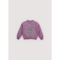 TNS Logo Rib Collar Sweatshirt Grape Bliss