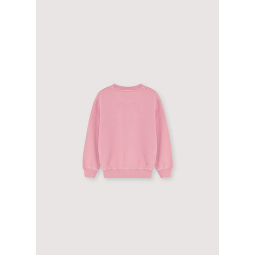 the new society Logo sweater in roze