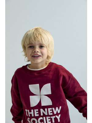 the new society TNS Logo Sweatshirt Plum Fantasy