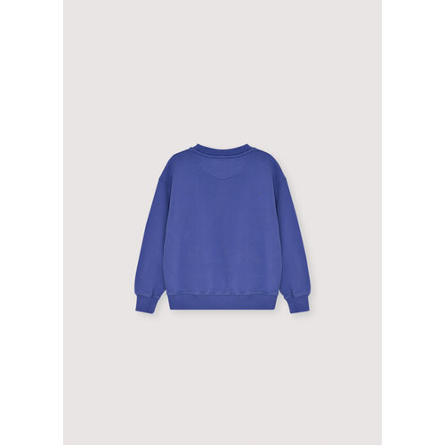 the new society Logo sweater in helder blauw