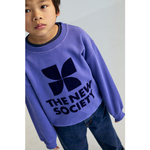 the new society TNS Logo Sweatshirt Royal Purple the new society TNS Logo Sweatshirt Royal Purple