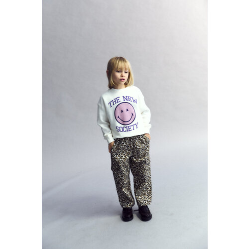 the new society Broek met luipaard print