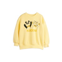 Panda & Cat Sweatshirt Yellow