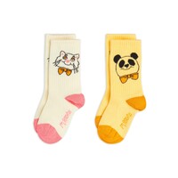 Cat & Panda 2-Pack Socks Multi