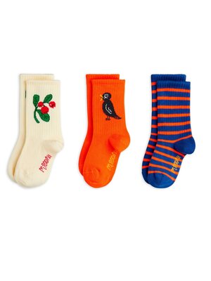 Mini Rodini Lingonberries 3-Pack Socks Multi