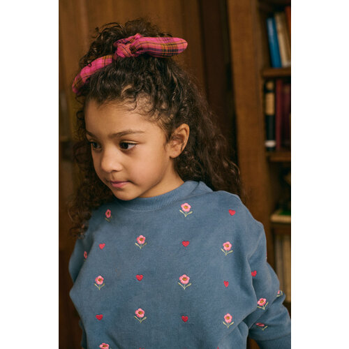 Louise Misha Blauwe sweater met broduurwerk Louise Misha Blauwe sweater met broduurwerk