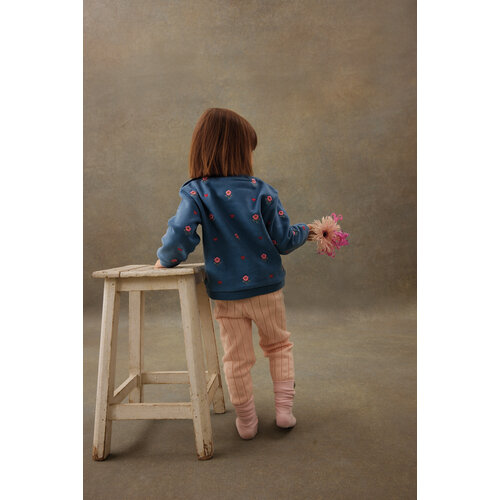 Louise Misha Blauwe sweater met broduurwerk Louise Misha Blauwe sweater met broduurwerk