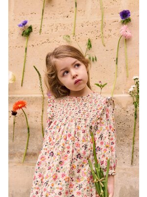 Louise Misha Dress Saralou Cream Wild Flowers