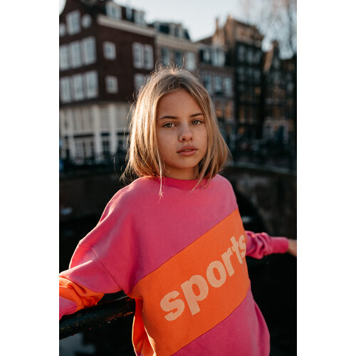 JENEST Sammy Sports Sweater Fuchsia Pink JENEST Sammy Sports Sweater Fuchsia Pink