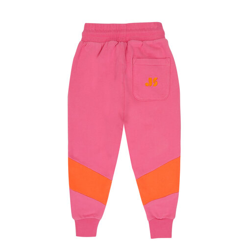 JENEST Roze jogger met contrasterende streep JENEST Roze jogger met contrasterende streep
