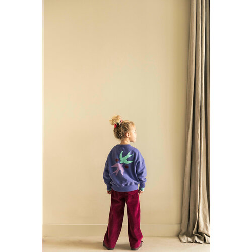 JENEST Corduroy broek in donkerrood JENEST Corduroy broek in donkerrood