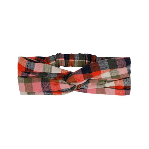 JENEST Headband Orange Multi Check JENEST Headband Orange Multi Check