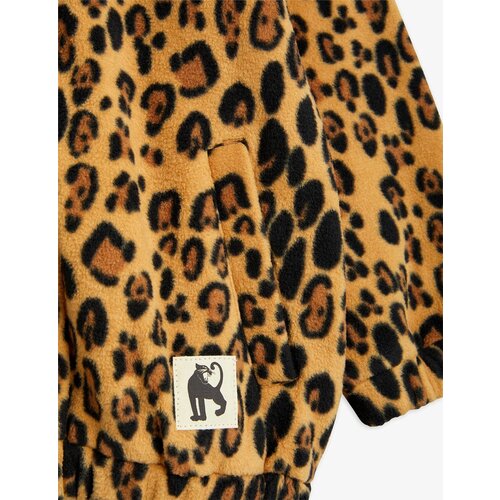Mini Rodini Luipaard fleece jasje Mini Rodini Luipaard fleece jasje