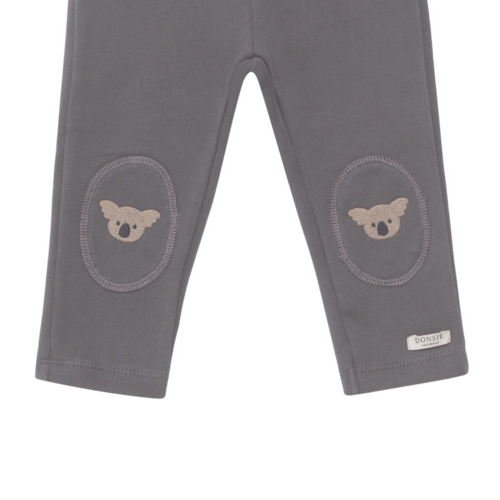 Donsje Grijs broekje met Koala applicatie Donsje Grijs broekje met Koala applicatie