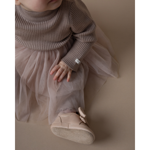 Donsje Jurk met tulle rok in roze kleur Donsje Jurk met tulle rok in roze kleur