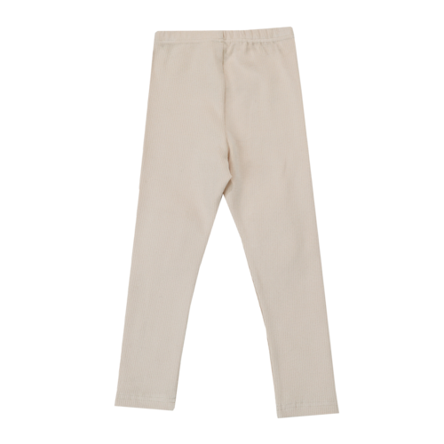 Donsje Legging met shearling knietpatches in een ecru kleur Donsje Legging met shearling knietpatches in een ecru kleur