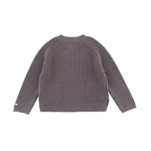 Donsje Gebreide sweater met zakjes grijze kleur Donsje Gebreide sweater met zakjes grijze kleur