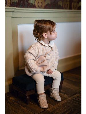 Donsje Danik Merino Wool Cardigan | Soft Sand
