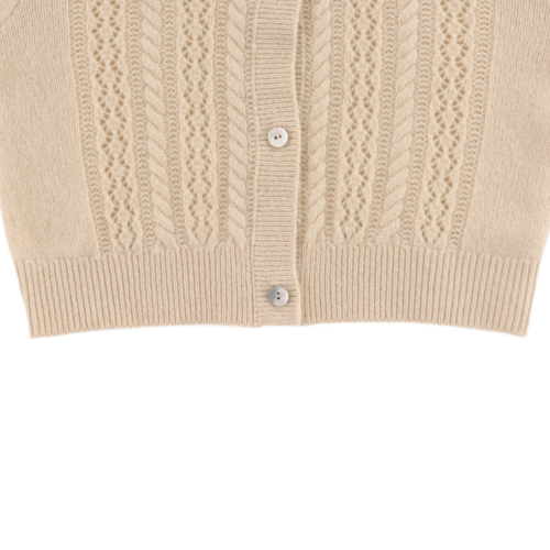 Donsje Merino wollen vestje in zandkleur Donsje Merino wollen vestje in zandkleur