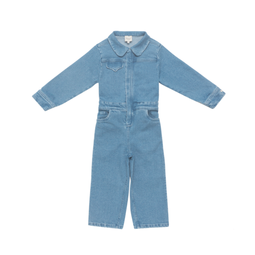 Donsje Denim jumpsuit met Donsje beer Donsje Denim jumpsuit met Donsje beer
