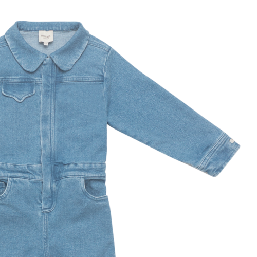 Donsje Denim jumpsuit met Donsje beer Donsje Denim jumpsuit met Donsje beer